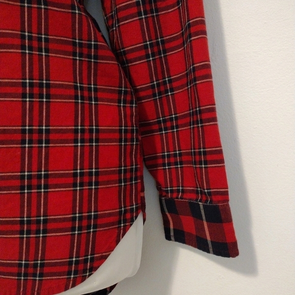 Madewell - Ex Boyfriend Mixed Plaid Patchwork Shirt - Picture 9 of 16